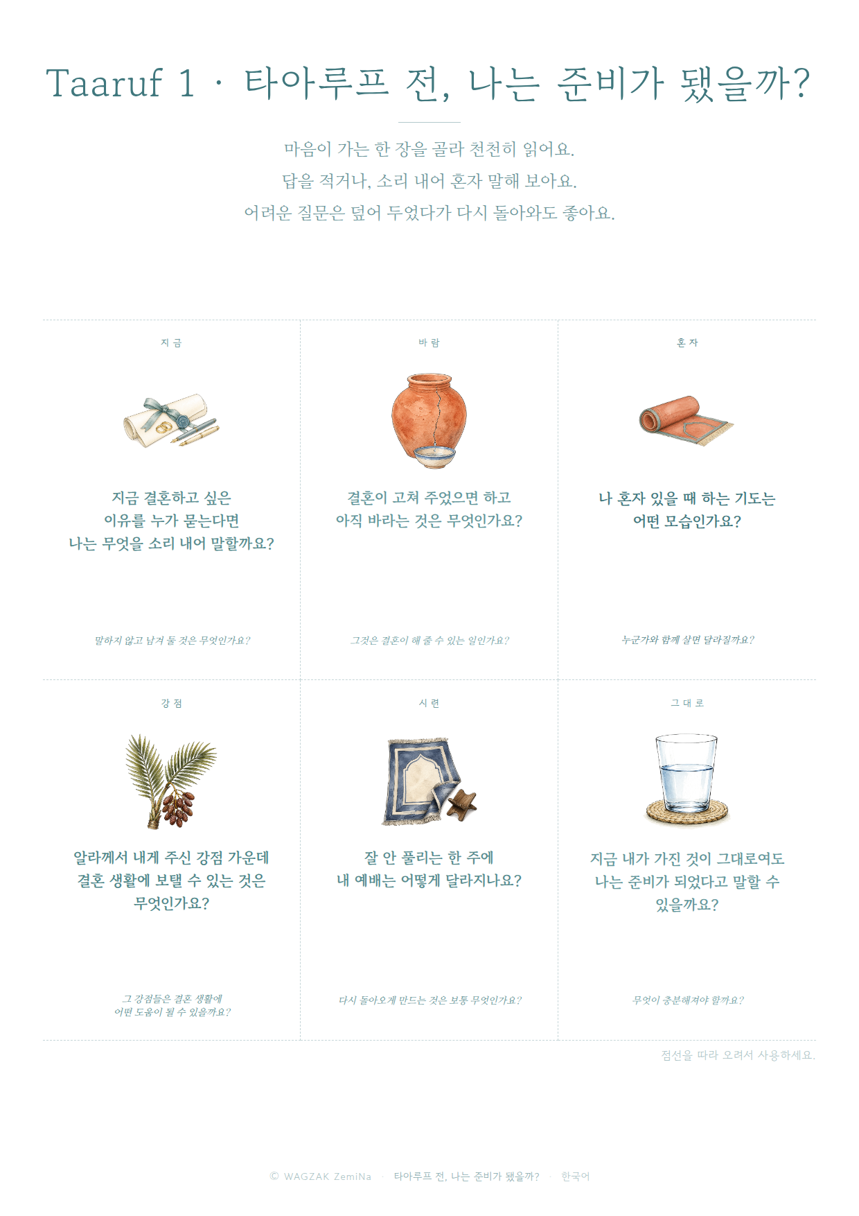 Taaruf 1 · Before Taaruf, Am I Ready? 1 cards