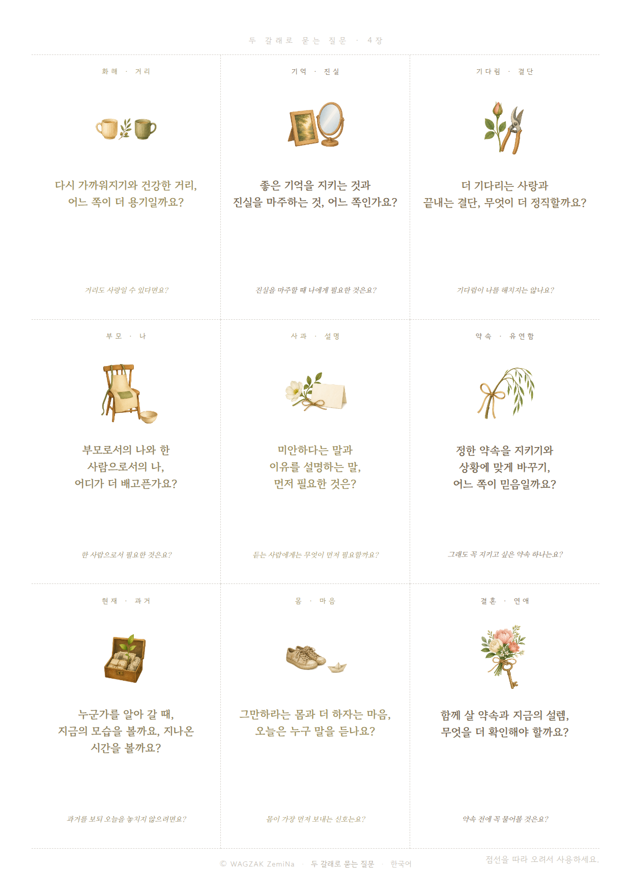 두 갈래 질문 4장