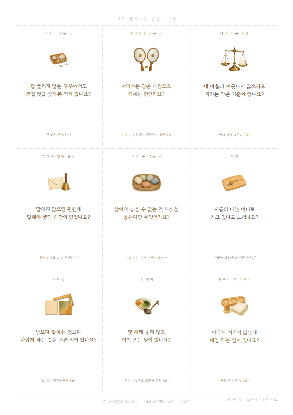 Getting to Know Each Other 2 cards