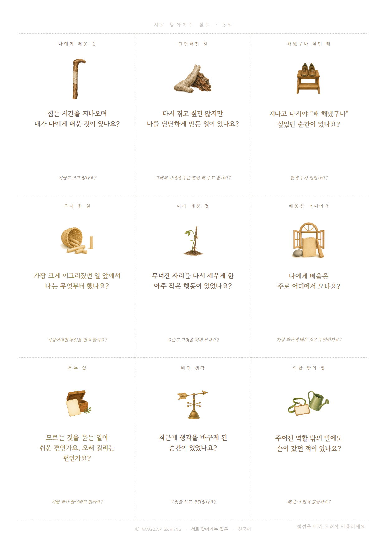 Getting to Know Each Other 3 cards